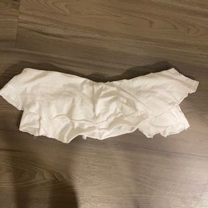 Urban outfitters Kimchi blue strapless white flow top size small